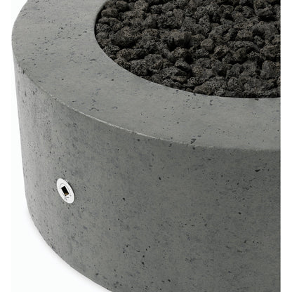 Damian Outdoor Fire Table by Four Hands. Made from concrete in a modern style.