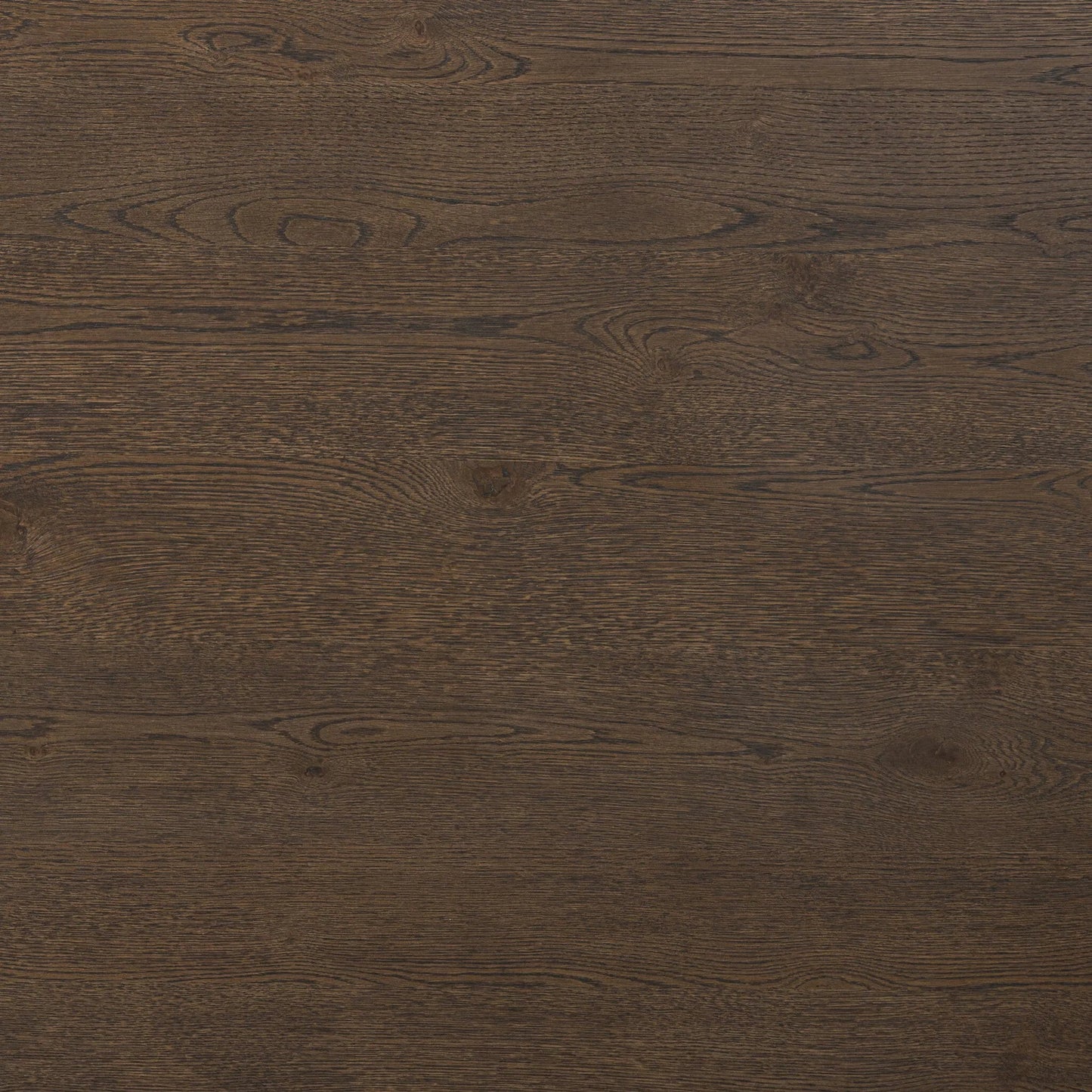 005 SI-2519331 | Closeup | Valen Dining Table by Four Hands in rustic brown oak veneer. Made from oak veneer in a traditional style.
