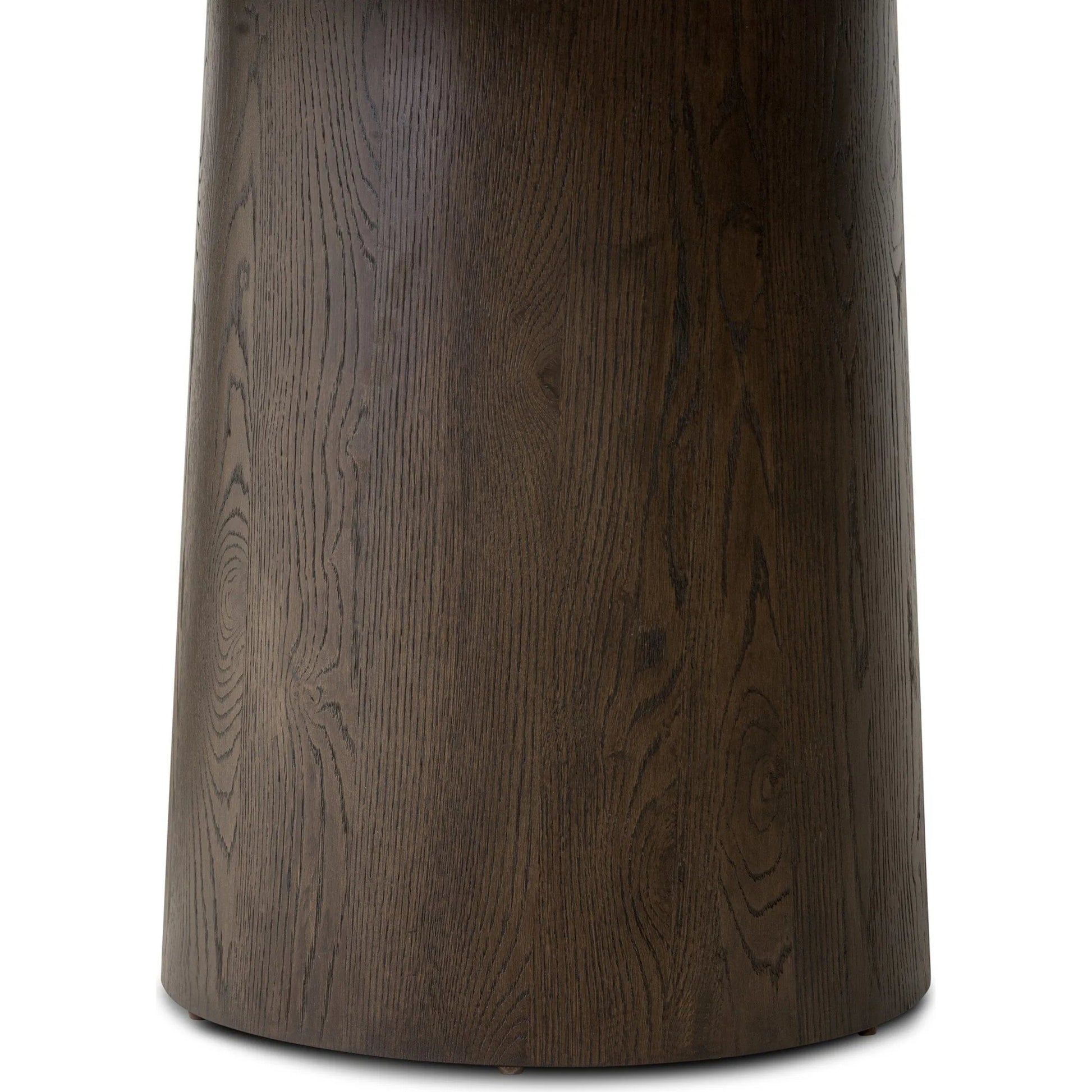 Valen Dining Table by Four Hands in rustic brown oak veneer. Made from oak veneer in a traditional style.