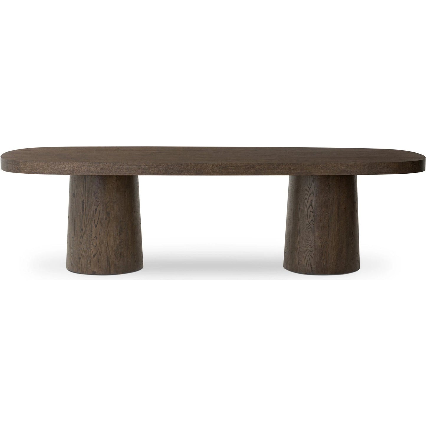 002 SI-2519331 | Additional Silo | Valen Dining Table by Four Hands in rustic brown oak veneer. Made from oak veneer in a traditional style.