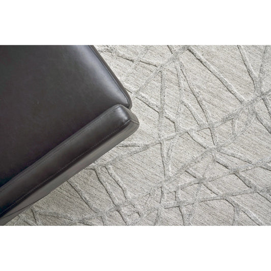 Windsor 2440 Rug by Exquisite Rugs in gray. Made from wool, bamboo silk in a unique style.