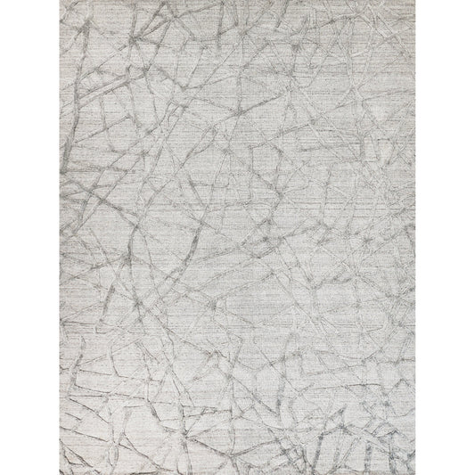 Windsor Rug - Gray by Exquisite Rugs in gray. Made from new zealand wool, bamboo silk in a unique style.