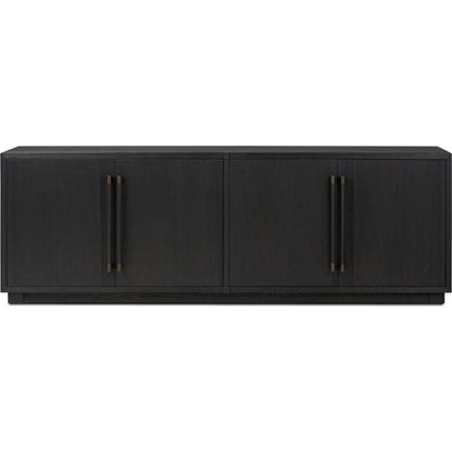 Adolfo Sideboard by Four Hands in modern black ash, modern black ash solid. Made from ash veneer, solid ash in a transitional style.