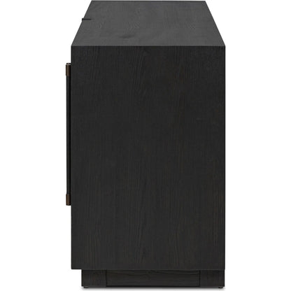 Adolfo Sideboard by Four Hands in modern black ash, modern black ash solid. Made from ash veneer, solid ash in a transitional style.