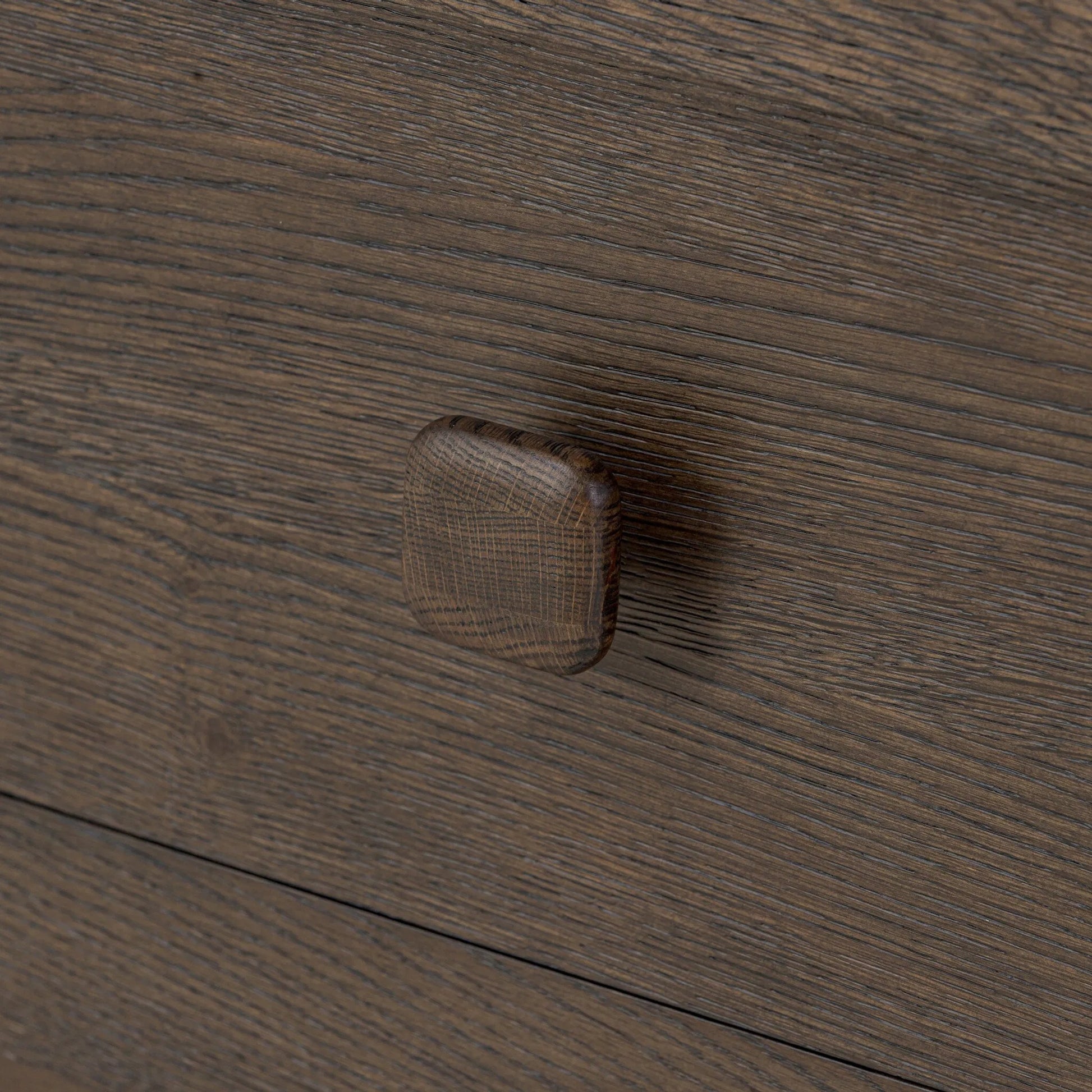 Valen 6 Drawer Dresser by Four Hands in rustic brown oak veneer, rustic brown oak solid. Made from oak veneer, solid oak in a traditional style.