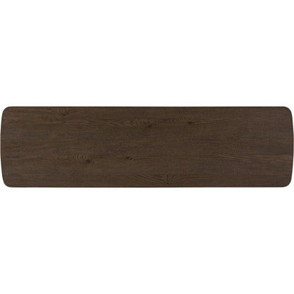 Valen 6 Drawer Dresser by Four Hands in rustic brown oak veneer, rustic brown oak solid. Made from oak veneer, solid oak in a traditional style.