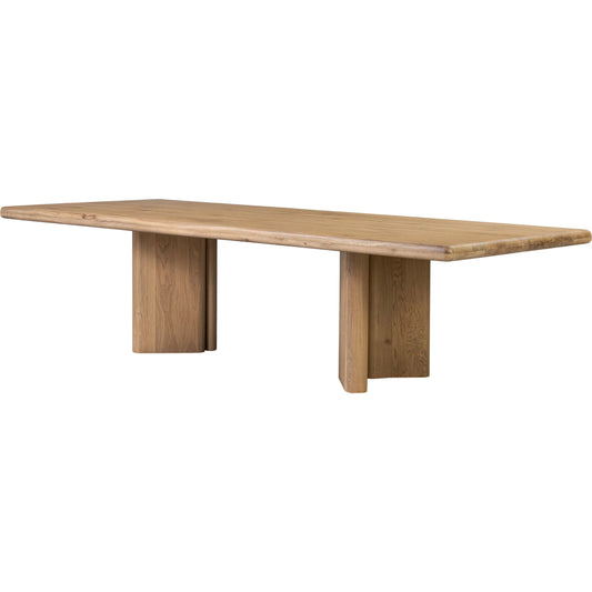 Castro Dining Table by Four Hands. Made from solid reclaimed oak in a modern style.