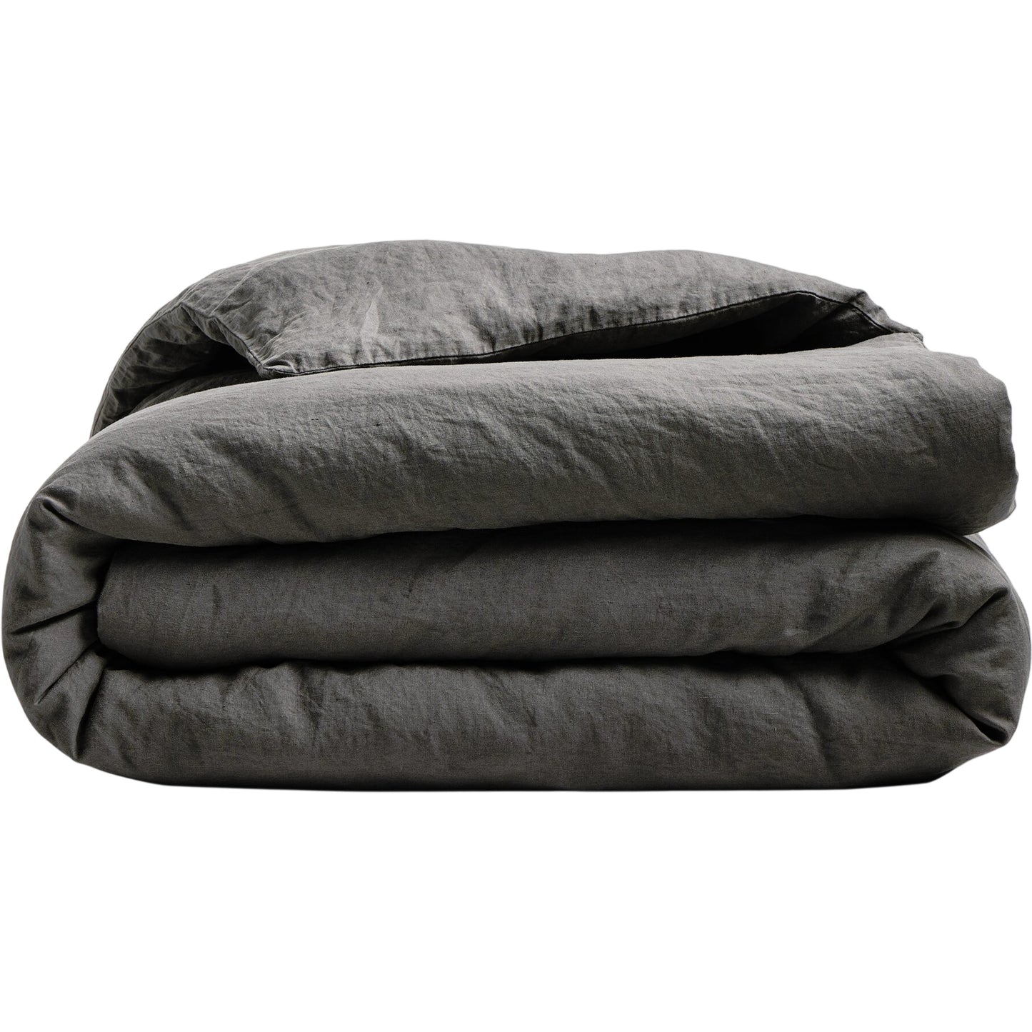 007 SI-2158437 | Primary Silo | Sable Duvet Cover by Four Hands in sable dark grey. Made from 100% flax/linen in a modern style.