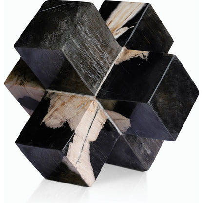 Petrified Wood Jack by Four Hands. Made from petrified wood in a modern style.