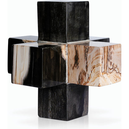 Petrified Wood Jack by Four Hands. Made from petrified wood in a modern style.