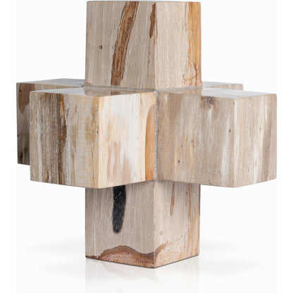 Petrified Wood Jack by Four Hands. Made from petrified wood in a modern style.