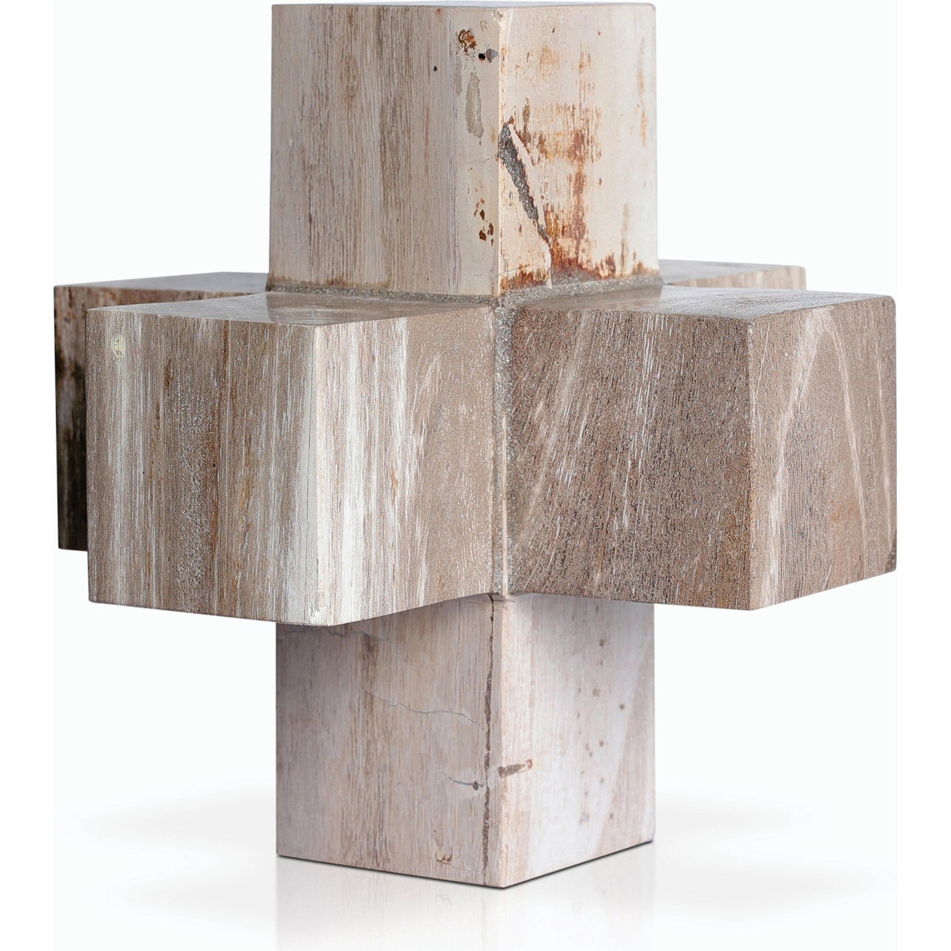Petrified Wood Jack by Four Hands. Made from petrified wood in a modern style.