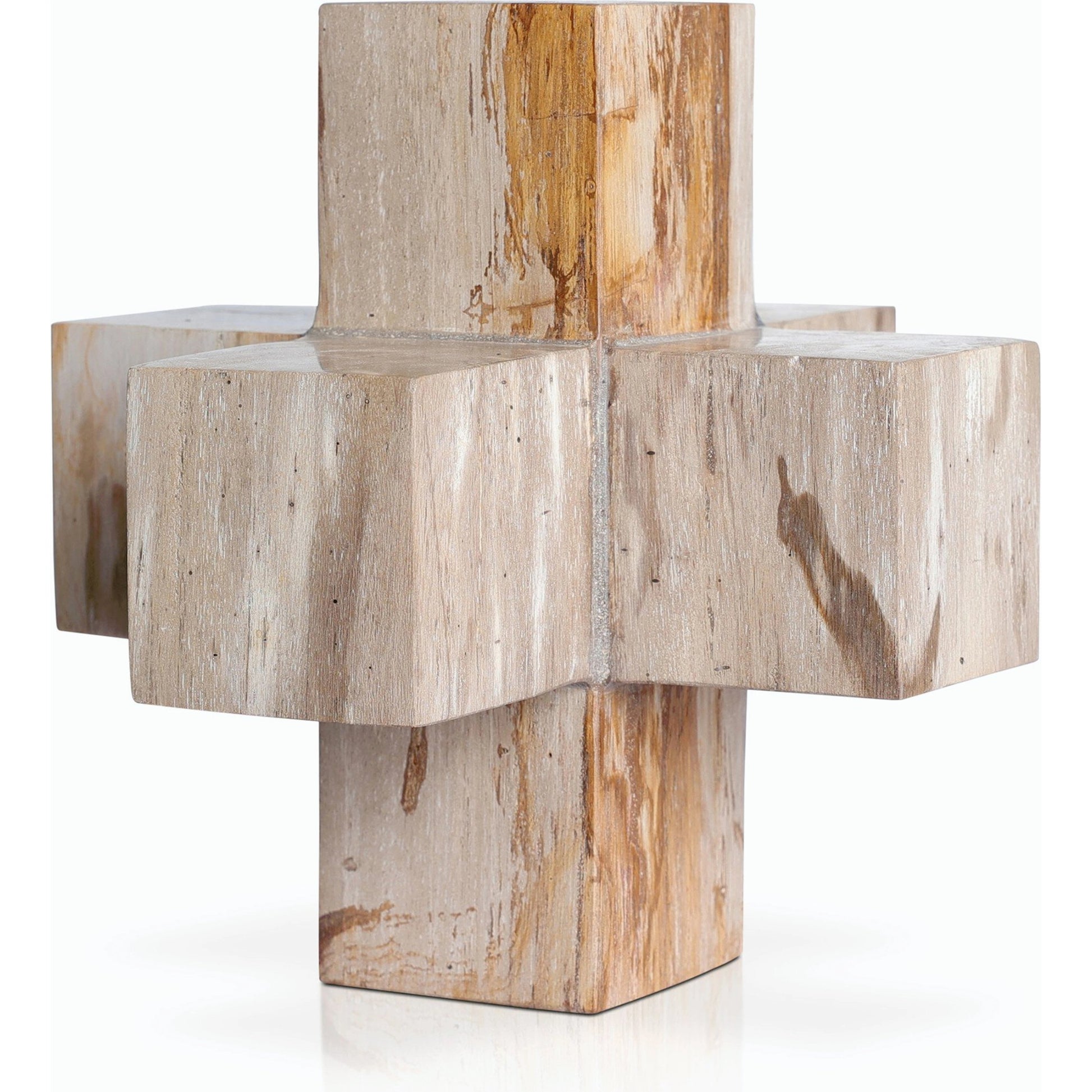 Petrified Wood Jack by Four Hands. Made from petrified wood in a modern style.