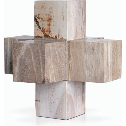 Petrified Wood Jack by Four Hands. Made from petrified wood in a modern style.