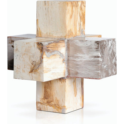 Petrified Wood Jack by Four Hands. Made from petrified wood in a modern style.