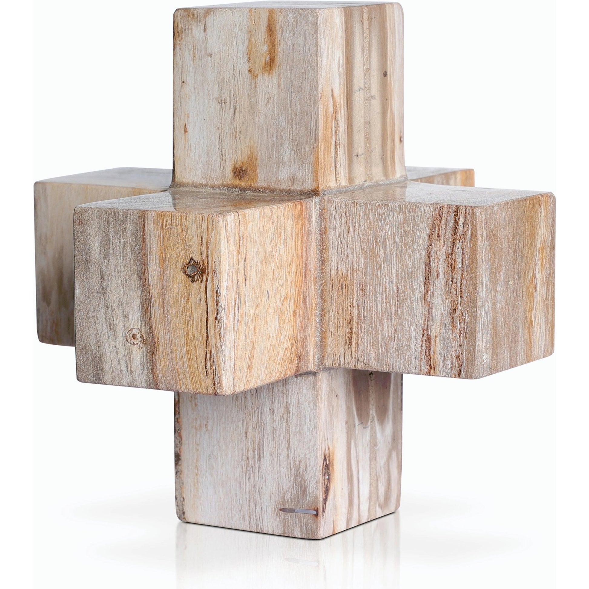 Petrified Wood Jack by Four Hands. Made from petrified wood in a modern style.