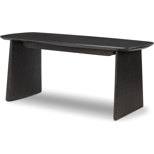 Hera Desk by Four Hands in dark tamo ash, dark tamo ash veneer. Made from solid tamo ash, tamo ash veneer in a transitional style.