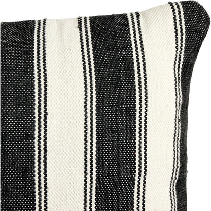 Ditmar Outdoor Pillow by Four Hands in ditmar black, cream outdoor backing. Made from 100% polyethylene terephthalate (pet) in a unique style.