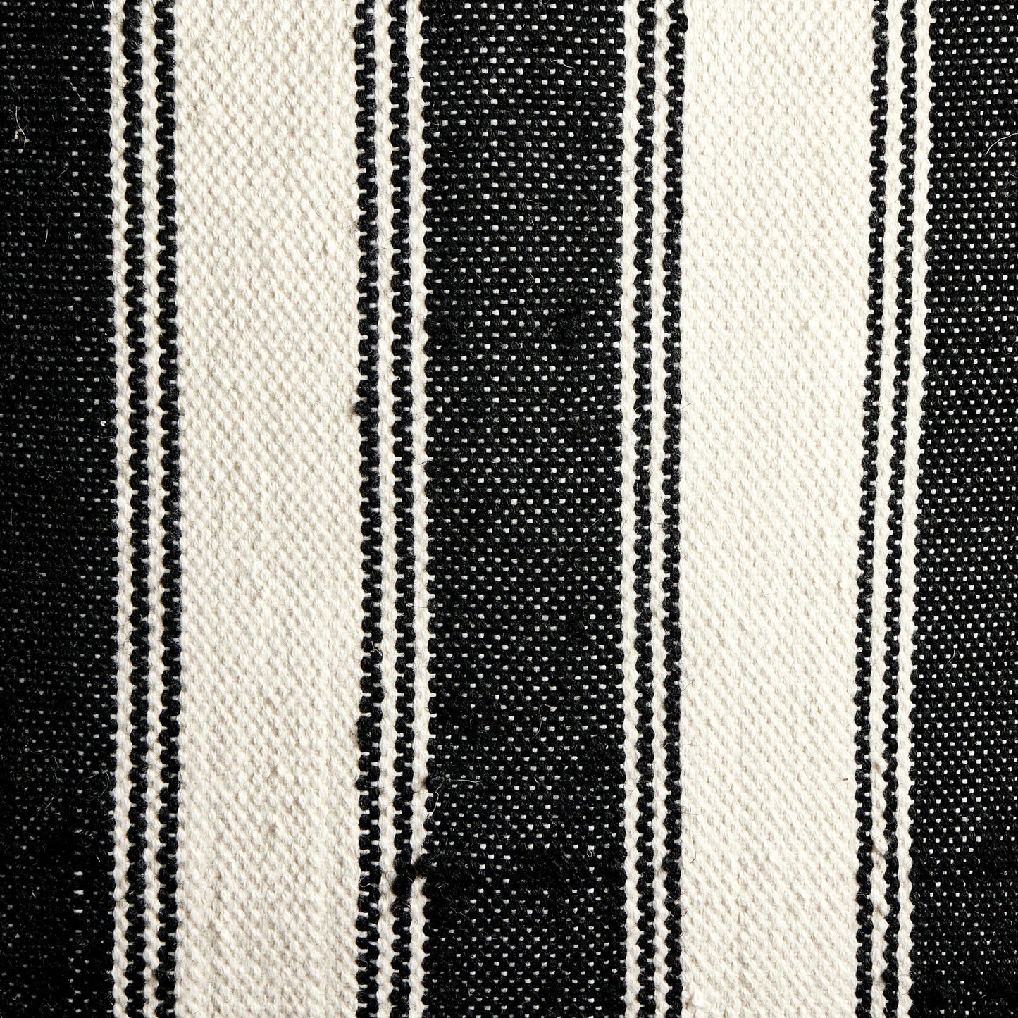 002 SI-2635292 | Closeup | Ditmar Outdoor Pillow by Four Hands in ditmar black, cream outdoor backing. Made from 100% polyethylene terephthalate (pet) in a unique style.