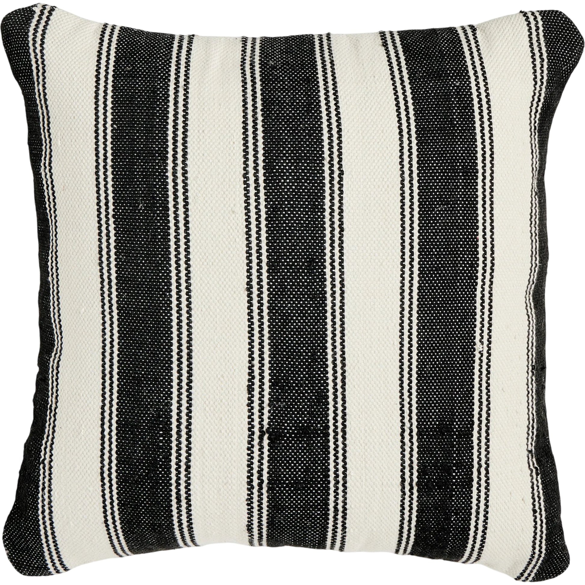 Ditmar Outdoor Pillow by Four Hands in ditmar black, cream outdoor backing. Made from 100% polyethylene terephthalate (pet) in a unique style.