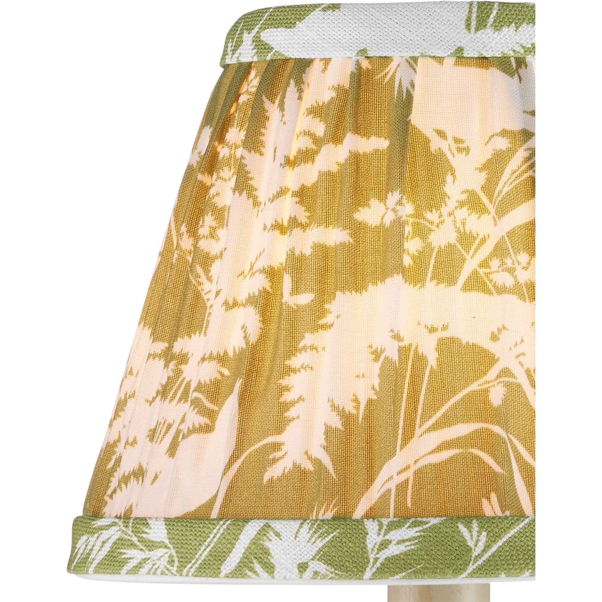 Aviary Tapered Chandelier Shade by Currey and Company. Made from cotton in a cottage & farmhouse style.