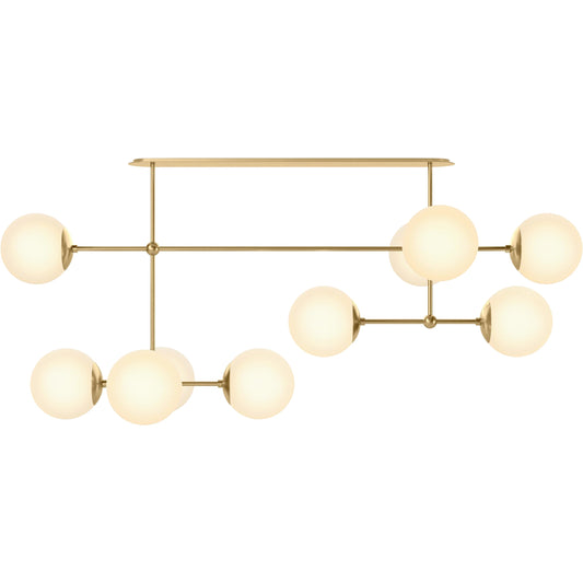 Armstrong Linear Chandelier by Four Hands. Made from unique in a modern style.