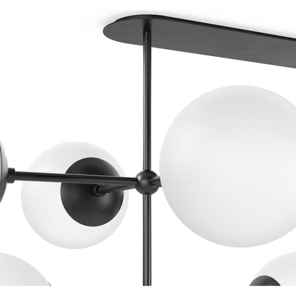 Armstrong Linear Chandelier by Four Hands. Made from brass, thermoplastic, glass in a modern style.