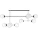 Armstrong Linear Chandelier by Four Hands. Made from brass, thermoplastic, glass in a modern style.