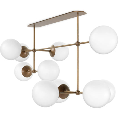 Armstrong Linear Chandelier by Four Hands. Made from unique in a modern style.