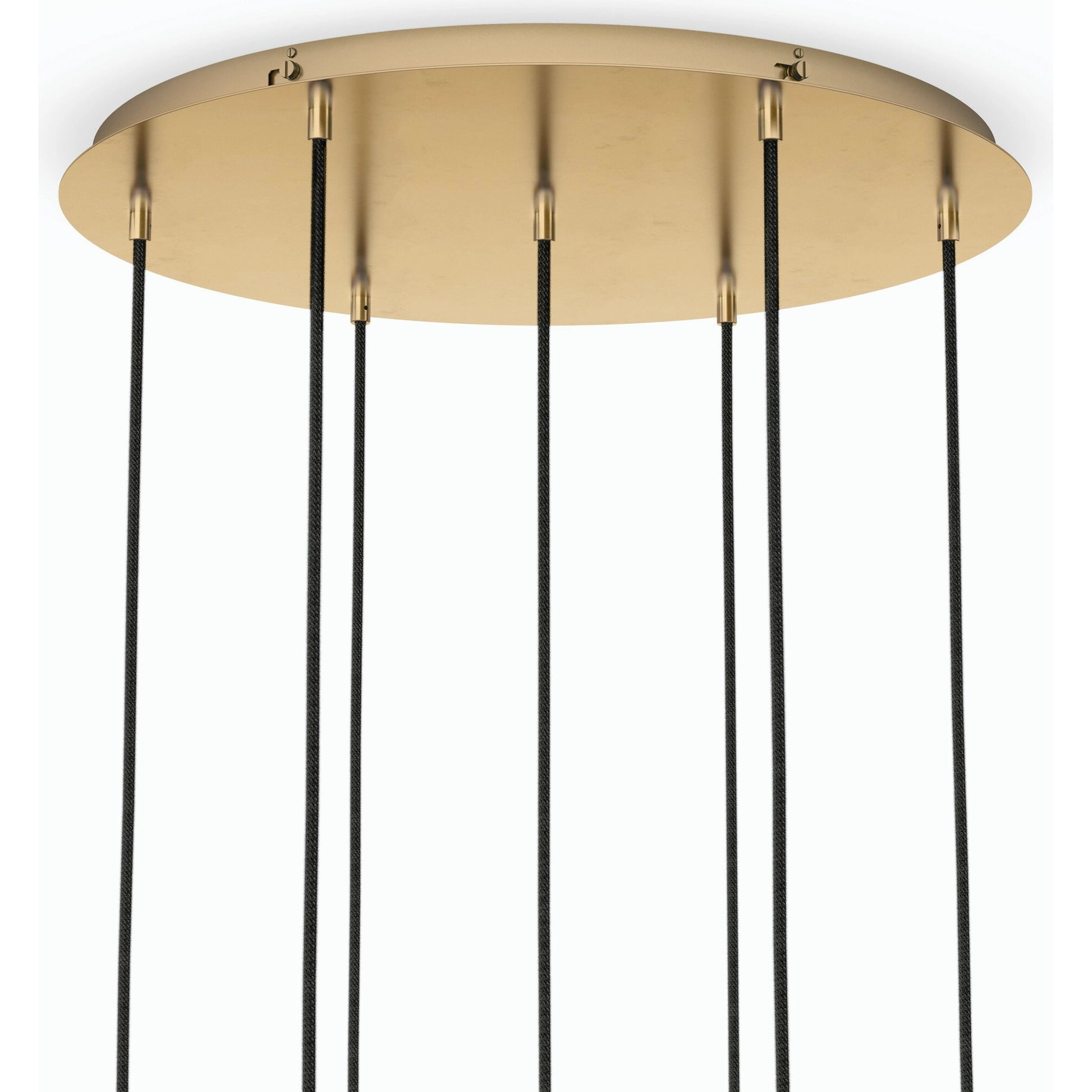 Cluster 7 Mix Chandelier by Four Hands. Made from thermoplastic, glass, brass in a modern style.