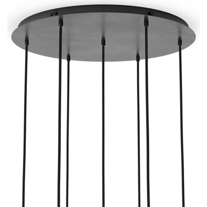 Cluster 7 Mix Chandelier by Four Hands. Made from thermoplastic, glass, brass in a modern style.