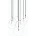Cluster 7 Mix Chandelier by Four Hands. Made from thermoplastic, glass, brass in a modern style.