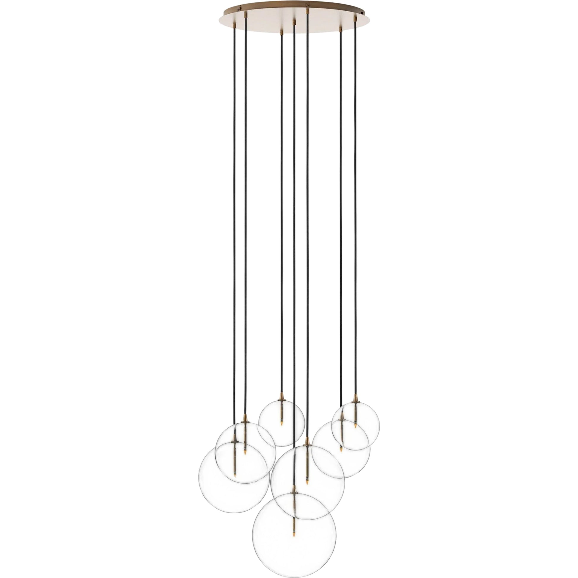 Cluster 7 Mix Chandelier by Four Hands. Made from unique in a modern style.