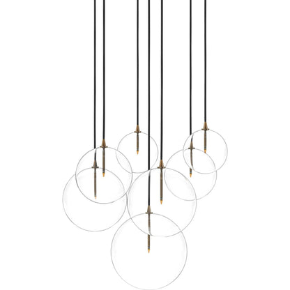 Cluster 7 Mix Chandelier by Four Hands. Made from unique in a modern style.