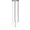 Organic Glass, Heritage Bronze Brass, Black Cord