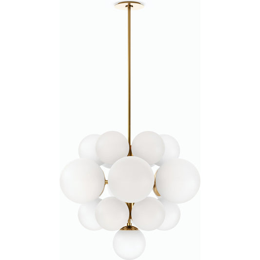 Nova Chandelier by Four Hands. Made from brass, thermoplastic in a modern style.