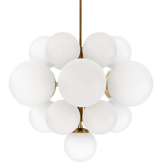 Nova Chandelier by Four Hands. Made from brass, thermoplastic in a modern style.