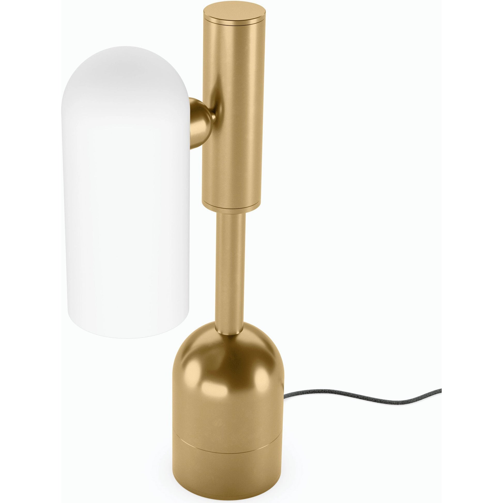 Odyssey Table Lamp by Four Hands. Made from brass, glass in a modern style.