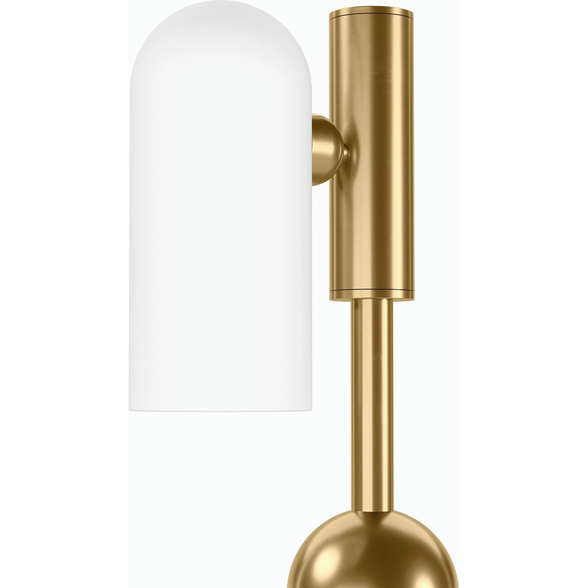 Odyssey Table Lamp by Four Hands. Made from brass, glass in a modern style.