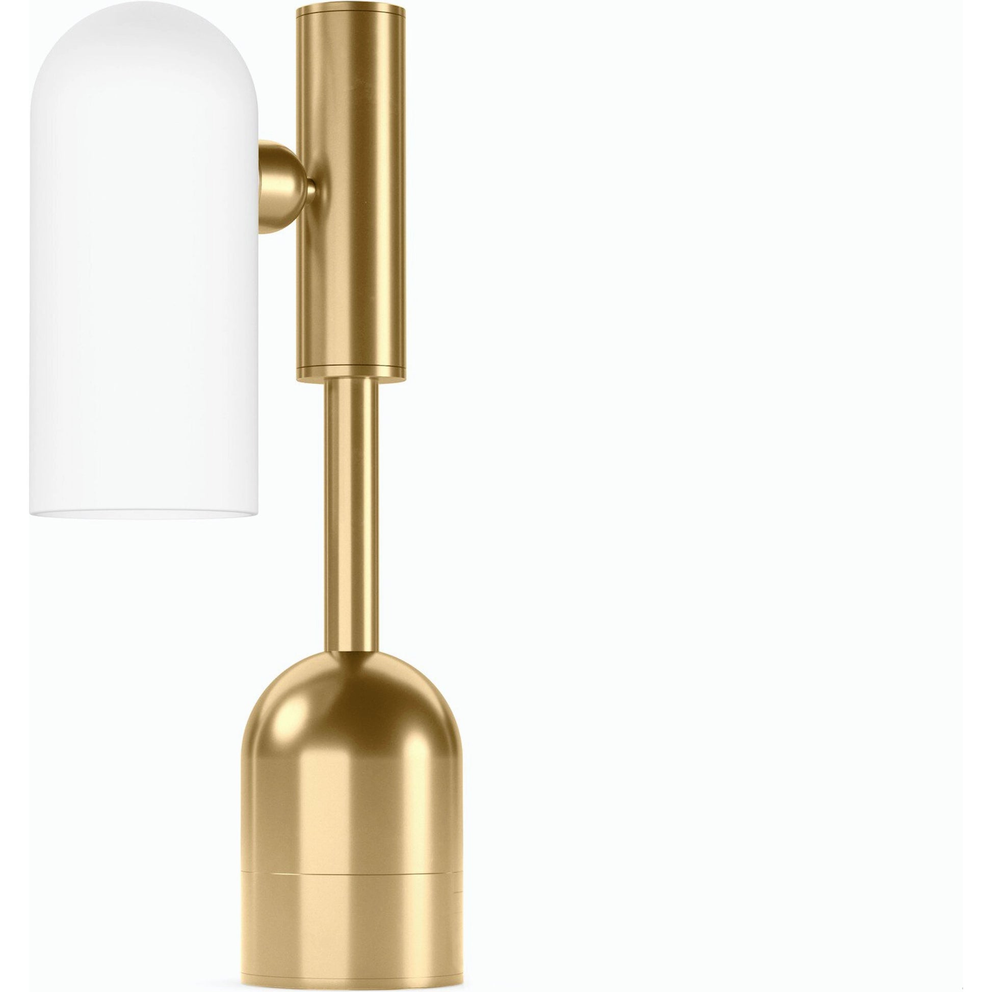 Odyssey Table Lamp by Four Hands. Made from brass, glass in a modern style.