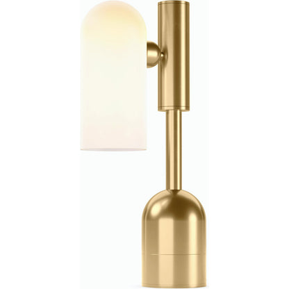 Odyssey Table Lamp by Four Hands. Made from brass, glass in a modern style.