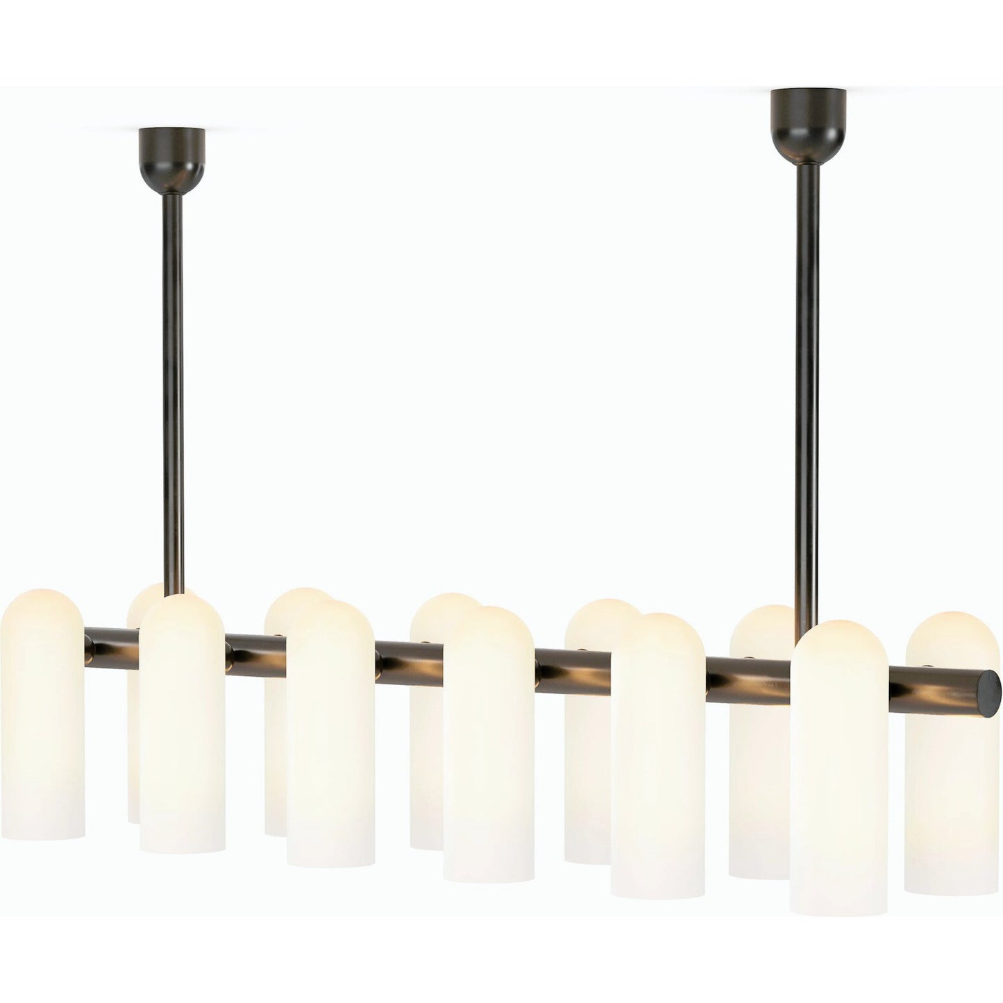 010 SI-2158348 | Primary Silo | Odyssey Linear Md Chandelier by Four Hands. Made from brass, glass in a modern style.