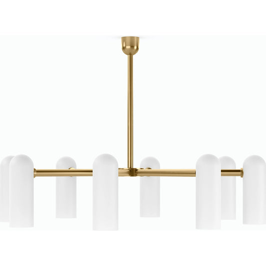 001 SI-2158349 | Primary Silo | Odyssey Round Md Chandelier by Four Hands. Made from brass, glass in a modern style.