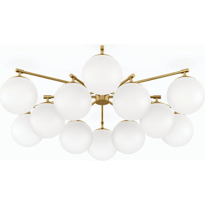 Orion Round Chandelier by Four Hands. Made from brass, thermoplastic in a modern style.