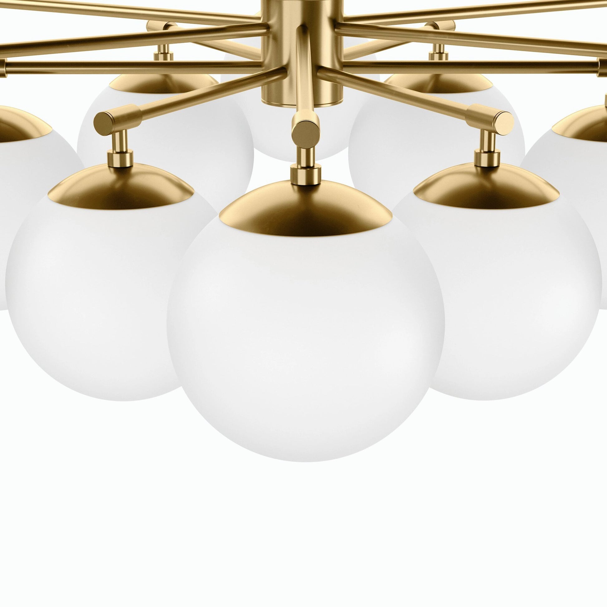 Orion Round Chandelier by Four Hands. Made from brass, thermoplastic in a modern style.