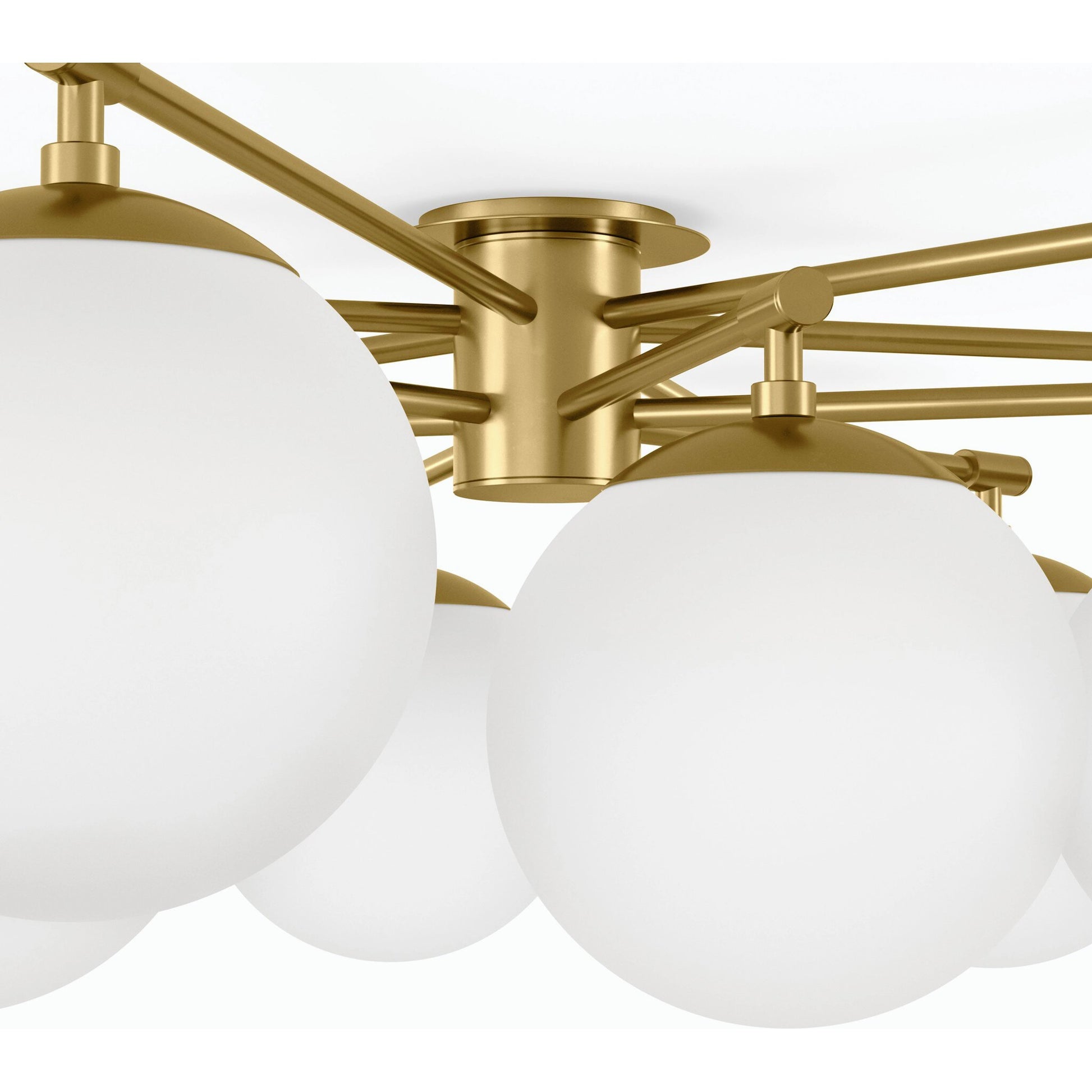 Orion Round Chandelier by Four Hands. Made from brass, thermoplastic in a modern style.