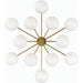 Orion Round Chandelier by Four Hands. Made from brass, thermoplastic in a modern style.
