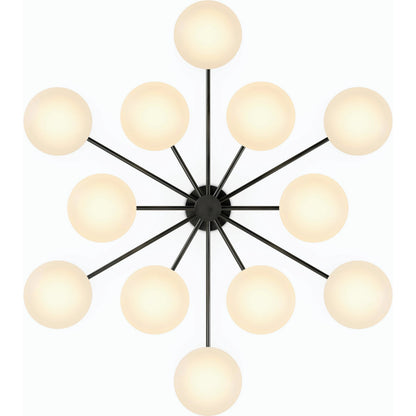 Orion Round Chandelier by Four Hands. Made from unique in a modern style.
