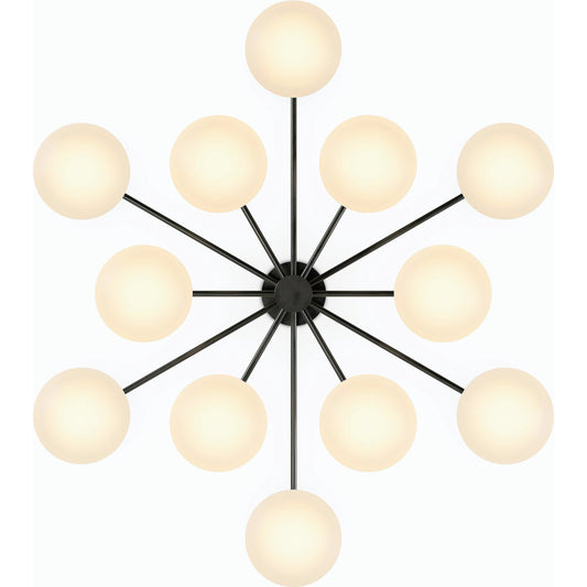 Orion Round Chandelier by Four Hands. Made from brass, thermoplastic in a modern style.