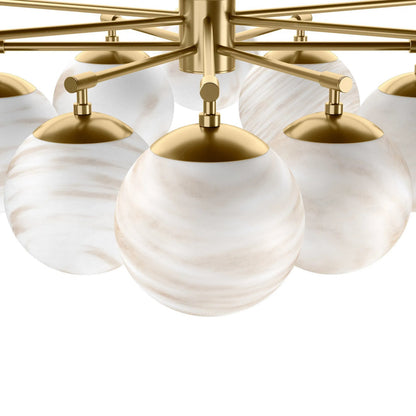 Orion Round Chandelier by Four Hands. Made from unique in a modern style.